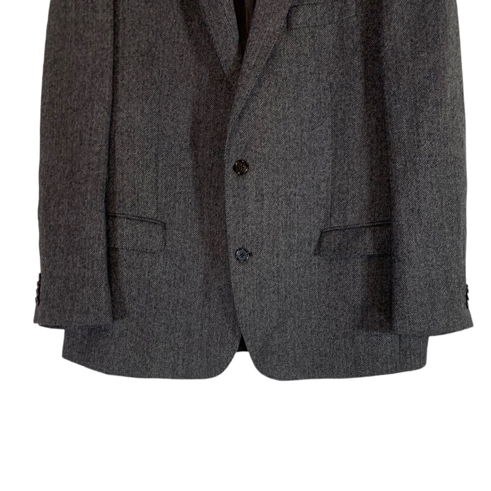 Ralph Lauren Black Label Soft Tailored Slim Fit Wool Blazer Size 48R Grey - Picture 4 of 11